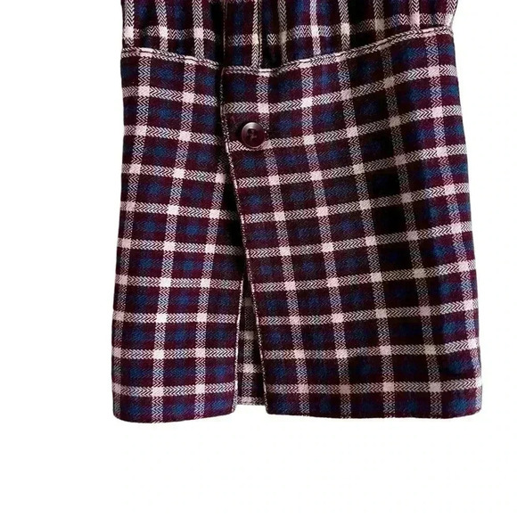 Treasure & Bond plaid tie neck pull on top size Large - Picture 4 of 11